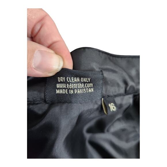 Eden Robe Boys sz 16 made in Pakistan black Sherwani - Picture 5 of 13